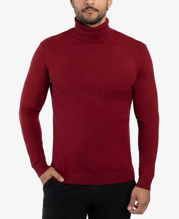 エックスレイ メンズ アウター ニット・セータートルネック トール XRAY Big Tall Turtleneck Sweater Burgundy バーガンディ 9,436円