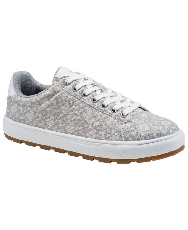 カール ラガーフェルド メンズ シューズ スニーカー レース ロゴ KARLAGERFELD PARIS Mens Fabien AllOver Logo LaceUp Sneakers GrayWh