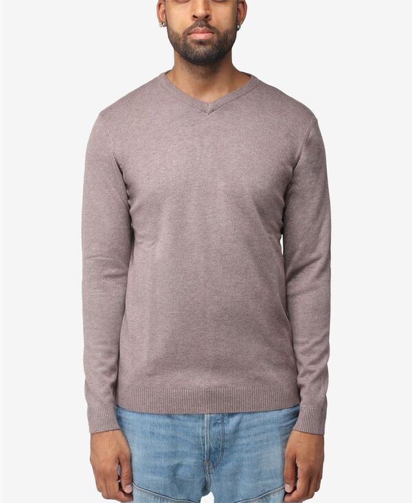 エックスレイ メンズ アウター ニット・セーター Vネック XRAY Mens Basic VNeck Sweater Concrete