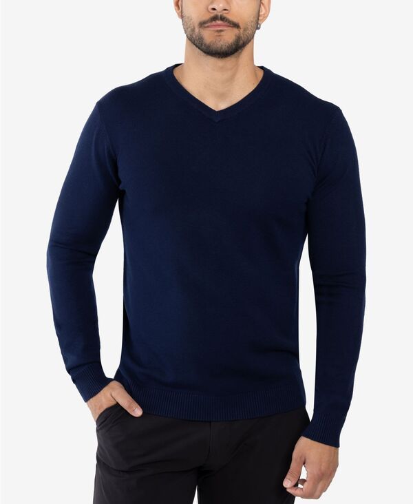 エックスレイ メンズ アウター ニット・セーター Vネック XRAY Mens Basic VNeck Sweater Navy ネイビー