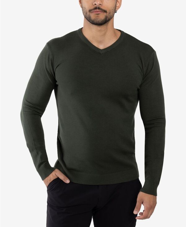 エックスレイ メンズ アウター ニット・セーター Vネック XRAY Mens Basic VNeck Sweater Olive オリーブ 9,706円