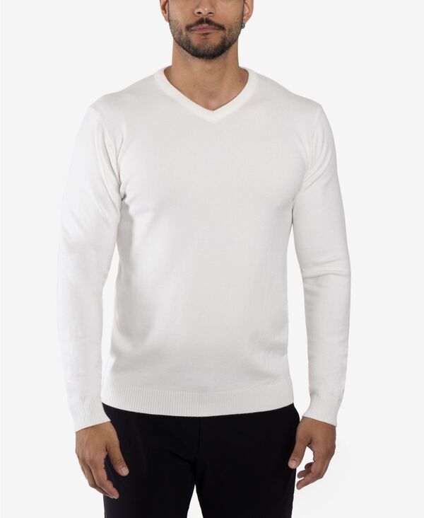 エックスレイ メンズ アウター ニット・セーター Vネック XRAY Mens Basic VNeck Sweater Off white オフホワイト