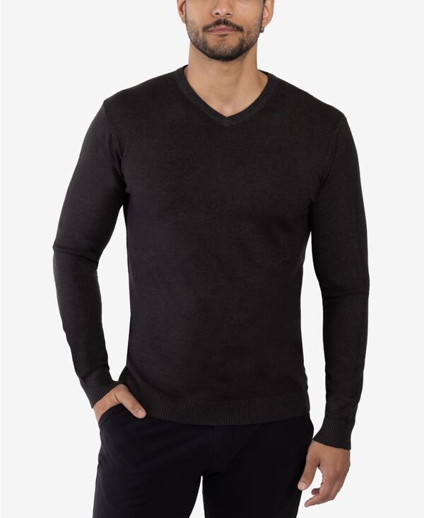 エックスレイ メンズ アウター ニット・セーター Vネック XRAY Mens Basic VNeck Sweater Heather charcoal チャコール
