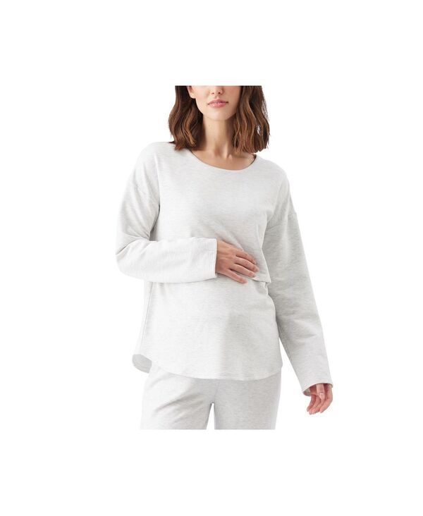ライプマタニティ レディース トップス シャツ Ripe Maternity Super Soft Nursing Top Silver marle シルバー