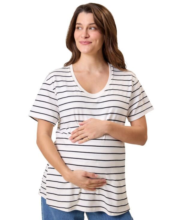 キンドリッド ブレイブリー レディース トップス シャツ コットン マタニティ Kind red Bravely Maternity Relaxed Cotton Scoop Neck Nursing