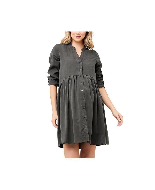 ライプマタニティ レディース トップス ワンピース ボタンダウン Ripe Maternity Demi Tencel Button Downursing Dress Olive オリーブ