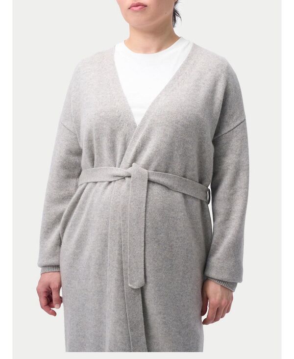 ゴビ カシミヤ レディース アンダーウェア ナイトウェア マタニティ Gobi Cashmere Maternity Long Cashmere Robe Grayflint gray グレー