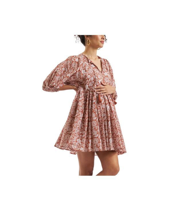 ライプマタニティ レディース トップス ワンピース Ripe Maternity Ripe Cali Nursing Dress Amber white ホワイト