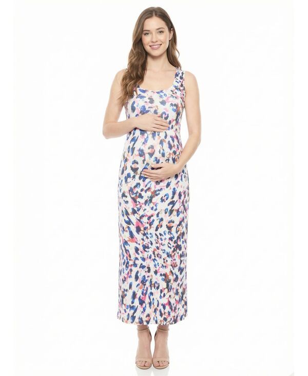 24 セブンコンフォート レディース トップス ワンピース マタニティ マキシ 24seven Comfort Apparel Womens Maternity Scoop Neck Maxi Dre