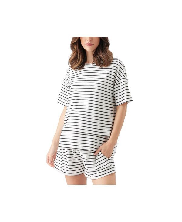ライプマタニティ レディース トップス シャツ Ripe Maternity Womens Maternity Jada Stripe Nursing Tee White black ホワイト 17,745円