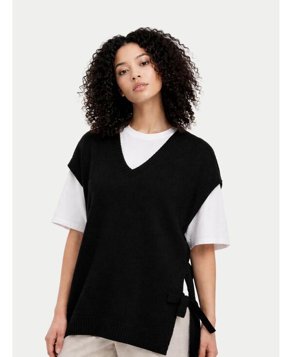 ゴビ カシミヤ レディース トップス シャツ Vネック マタニティ Gobi Cashmere Maternity Vneck Cashmere Top Blackblue graphite ブラック