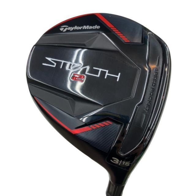 【中古】 テーラーメイド STEALTH2 3W フェアウェイウッド FW TENSEI RED TM50(STEALTH FW) (フレックスS) メンズ 男性用 右利き 右用 Bランク ゴルフクラブ