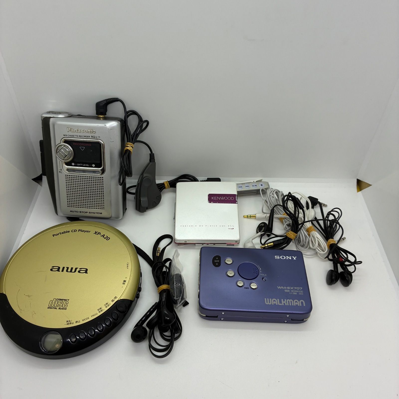 現状渡し【動作未確認ジャンク品】オーディオプレーヤー4台セット