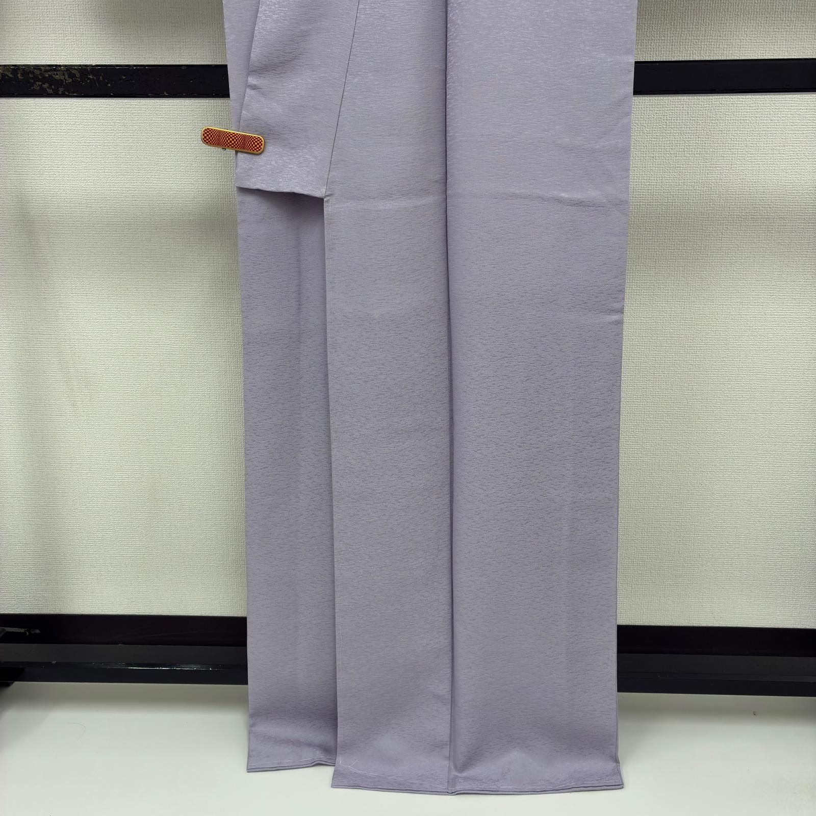 色無地 裄65.5 正絹 しつけ糸 美しい色味 袷 着物 d-2169 - メルカリ