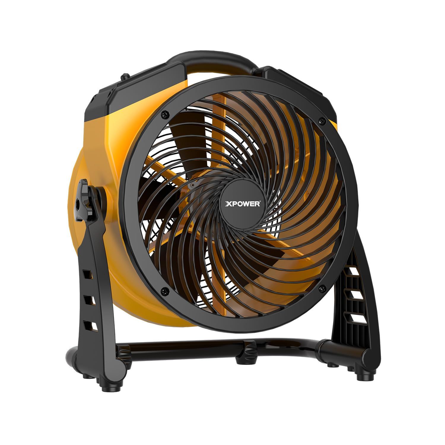 XPOWER FC-100 Pro 内蔵密閉型モーター 多目的空気循環ブロワー エアフロアファン 軸流ファン イエローその他