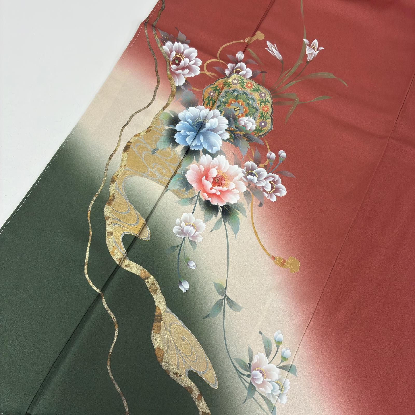 秋の先取り特典】新品未使用 正絹袷訪問着 幻想花文様 暈し