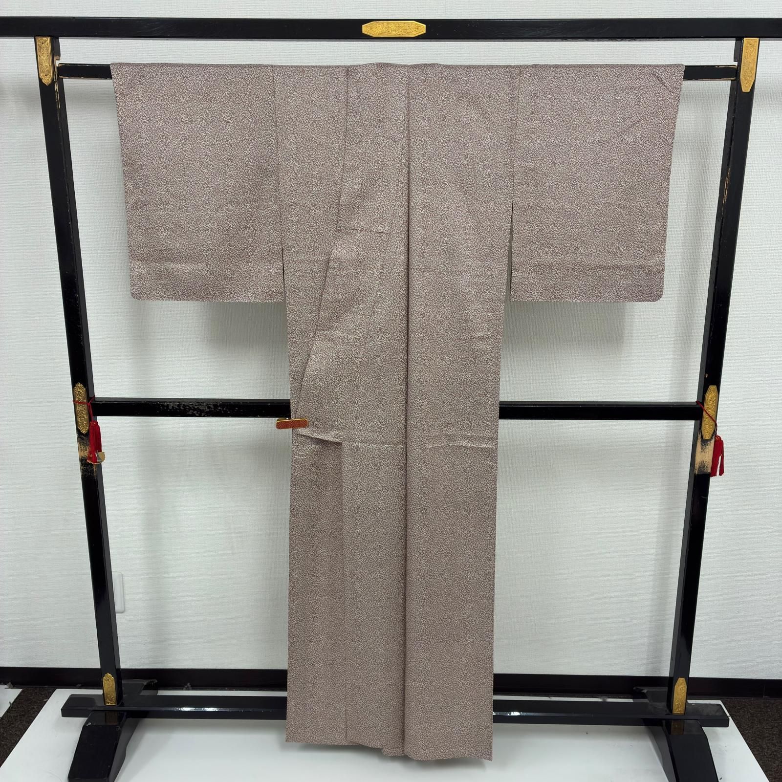 単衣 小紋 正絹 素敵な染め 着物 d-2392 - メルカリ
