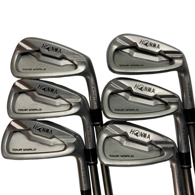 【中古】 本間ゴルフ TOUR WORLD TW737P 6S アイアンセット IR 純正特注シャフト (フレックスS) メンズ 男性用 右利き 右用 Cランク ゴルフクラブ