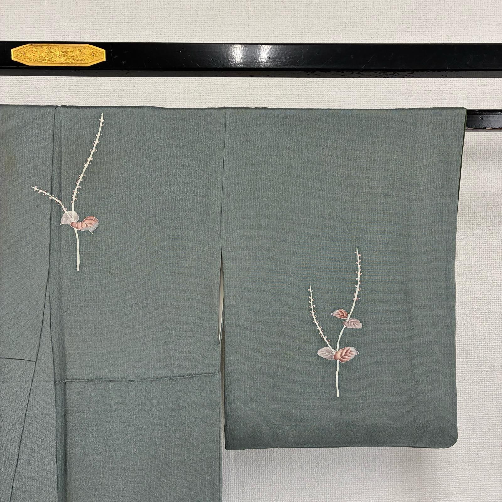 付下げ 膨れ織 上品な織 紋無し 正絹 着物 MK-4793 - メルカリ