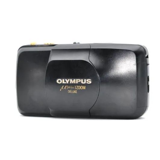 動作OK】OLYMPUS μ[mju:] ZOOM DELUXE ブラック コンパクトフィルム