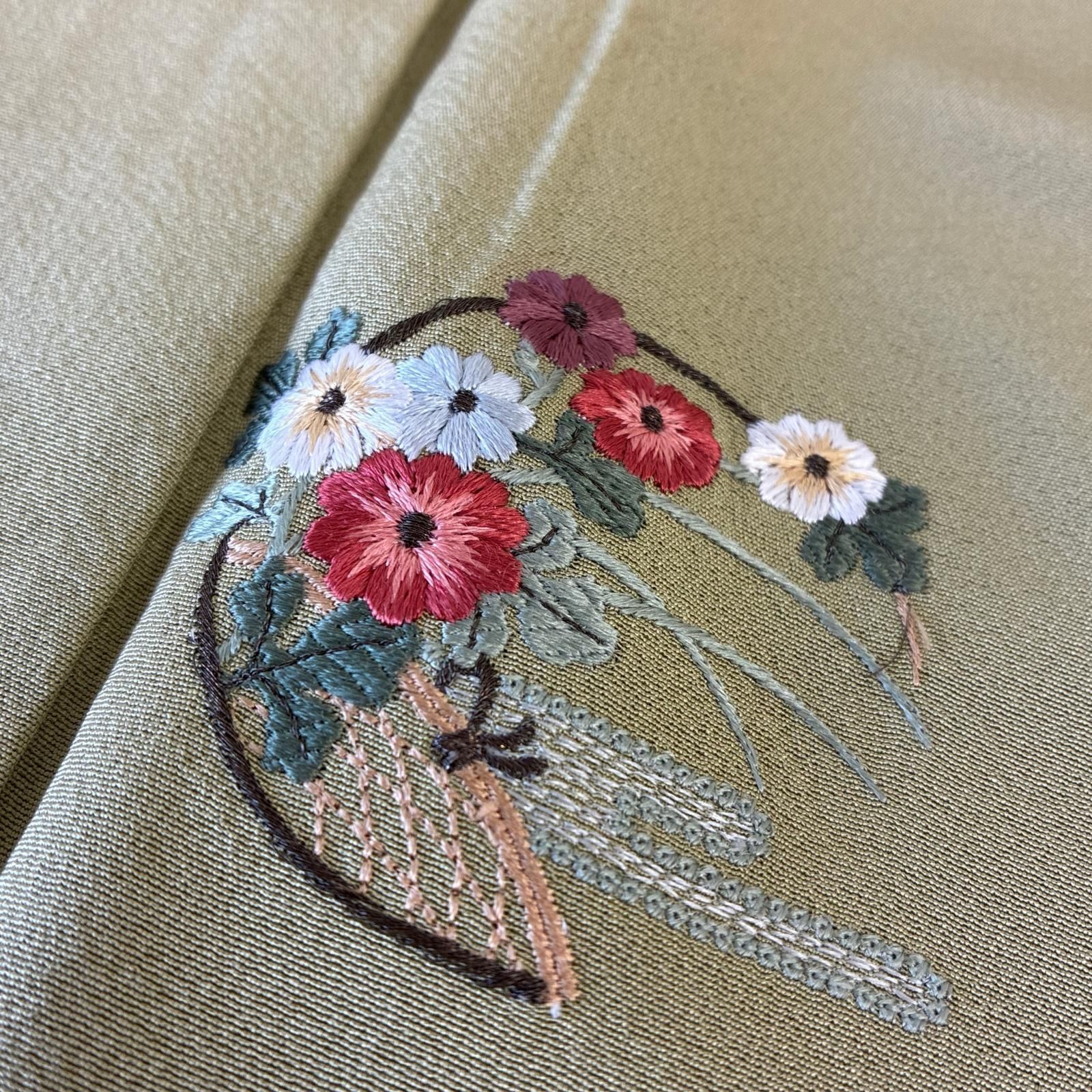 付下げ 刺繍 上品な加工 紋無し 正絹 着物 MK-5001 7,644円