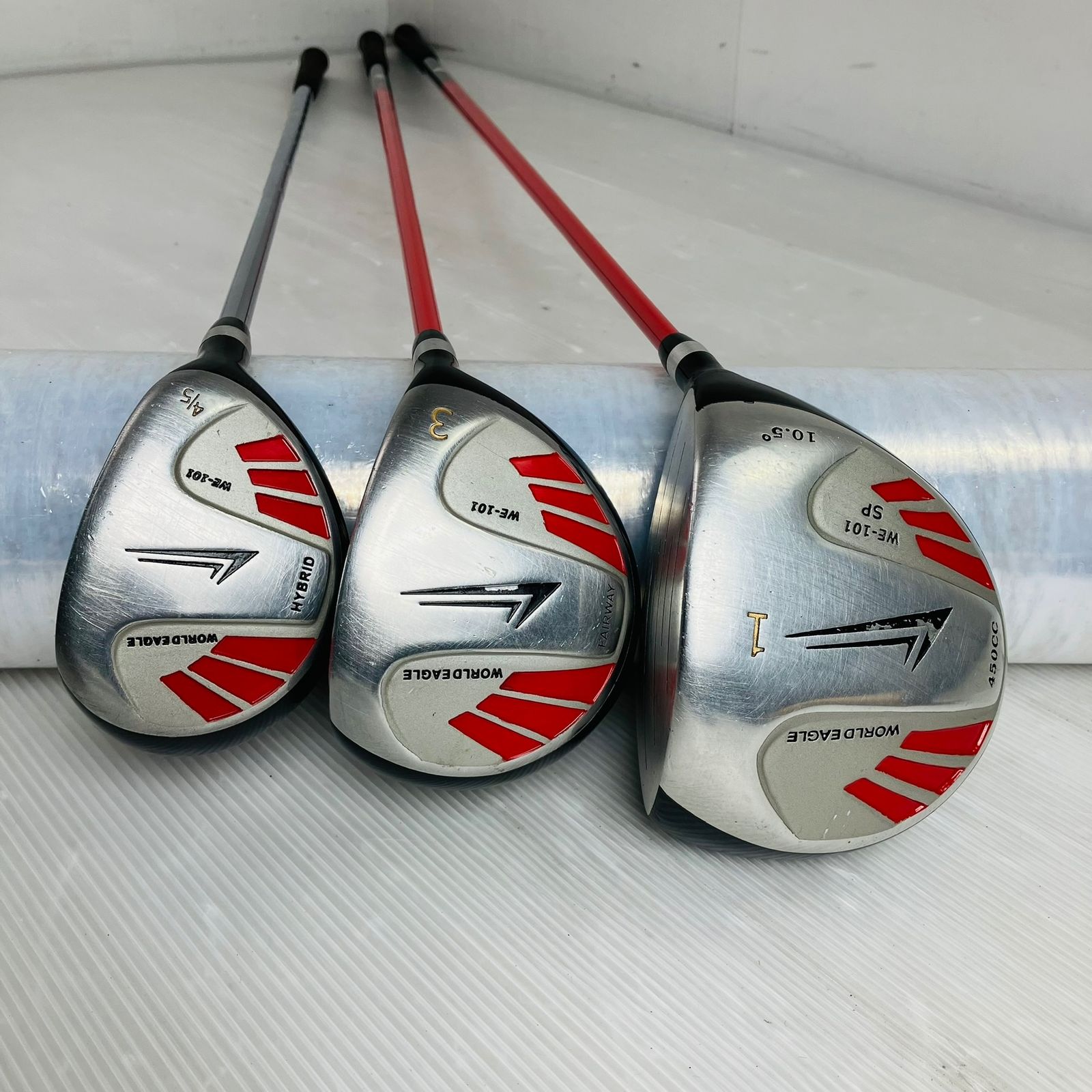 【保証付】WORLD EAGLE ワールドイーグル WE-101 ゴルフクラブ フルセット ゴルフセット クラブセット メンズ 初心者 入門 右利き パター付 安価 86Y-104