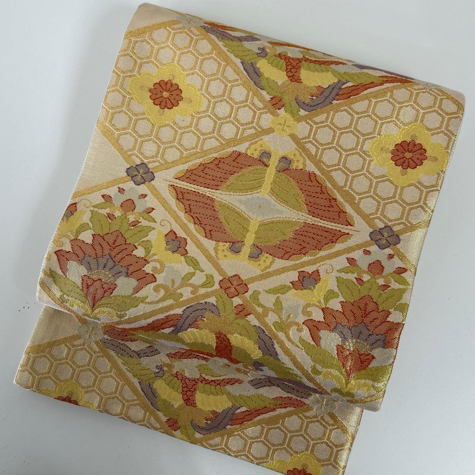 まっちゃんママご成約　桐箱付き　極美品　佐賀錦　袋帯　作家　織之敬白 まっちゃんママご成約 桐箱付き 極美品 佐賀錦 袋帯 作家 織之敬白