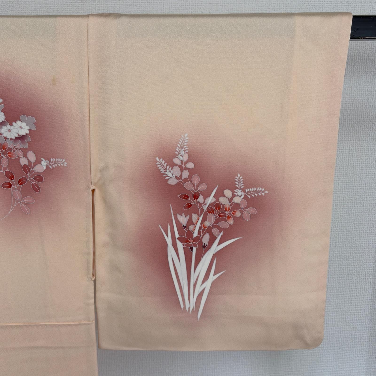 訪問着 辻が花 正絹 絞り | kimono 染め分け 袷 薄水色 0 作家物 絞り