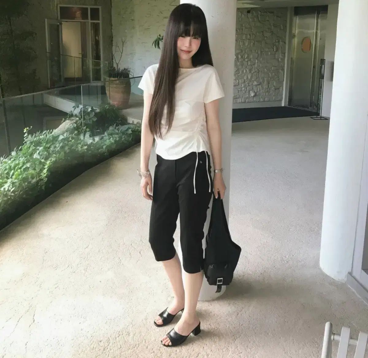 チューデマント - シガレットカプリ パンツ 7,313円
