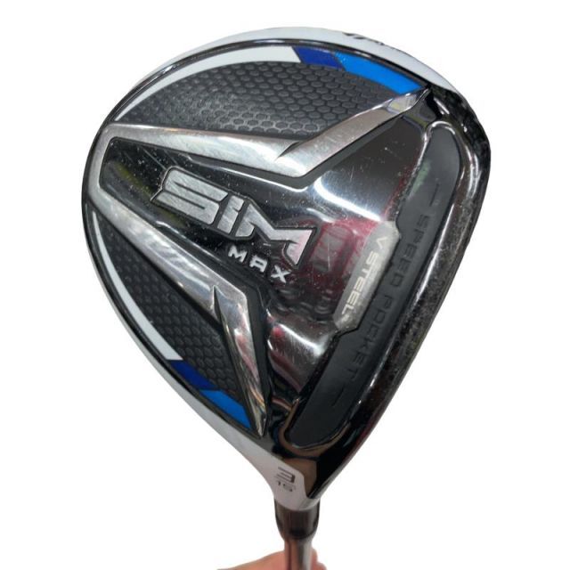 【中古】 テーラーメイド SIM MAX 3W フェアウェイウッド FW Diamana ZF60 (フレックスS) メンズ 男性用 右利き 右用 Cランク ゴルフクラブ