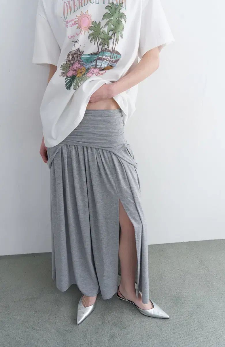 オーバーデューフレア ターンオーバ スカート draped turn over skirt