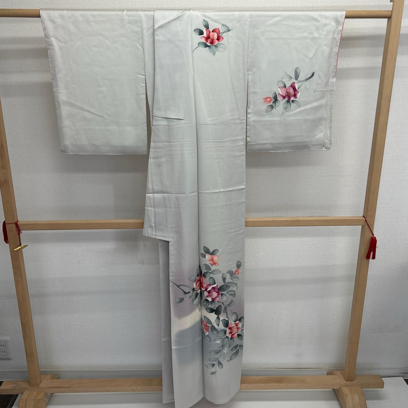 付け下げ 正絹 紋なし 美しい花 袷 着物 MK-6168 - メルカリ