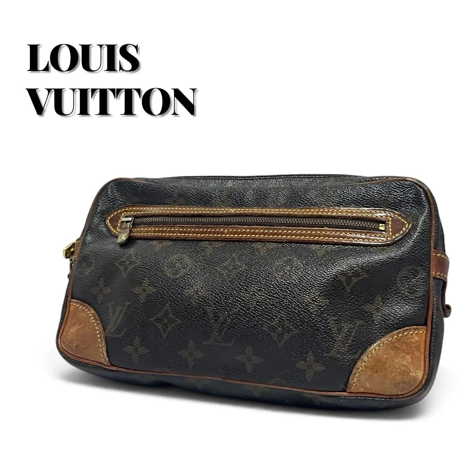 【良品✨】LOUIS VUITTON　マルリー・ドラゴンヌ GM 　モノグラム　セカンドバッグ　クラッチバッグ
