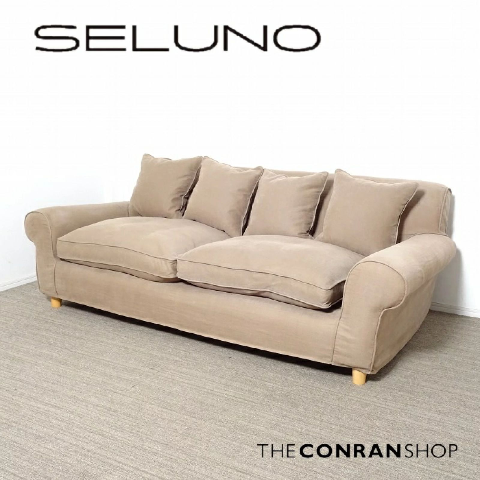 ◾︎SELUNO◾︎ 【展示良品】THE CONRAN SHOP コンランショップ WINSLOW / ウィンスロー 3人掛けソファ / ファブリック 90万 x782s