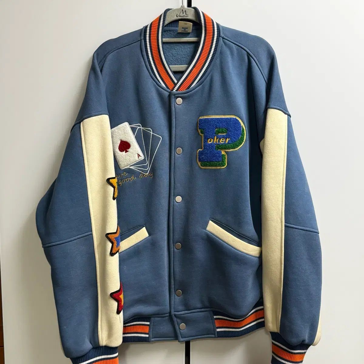 インフレーションポーカーデザイン スタジャンジャケットL