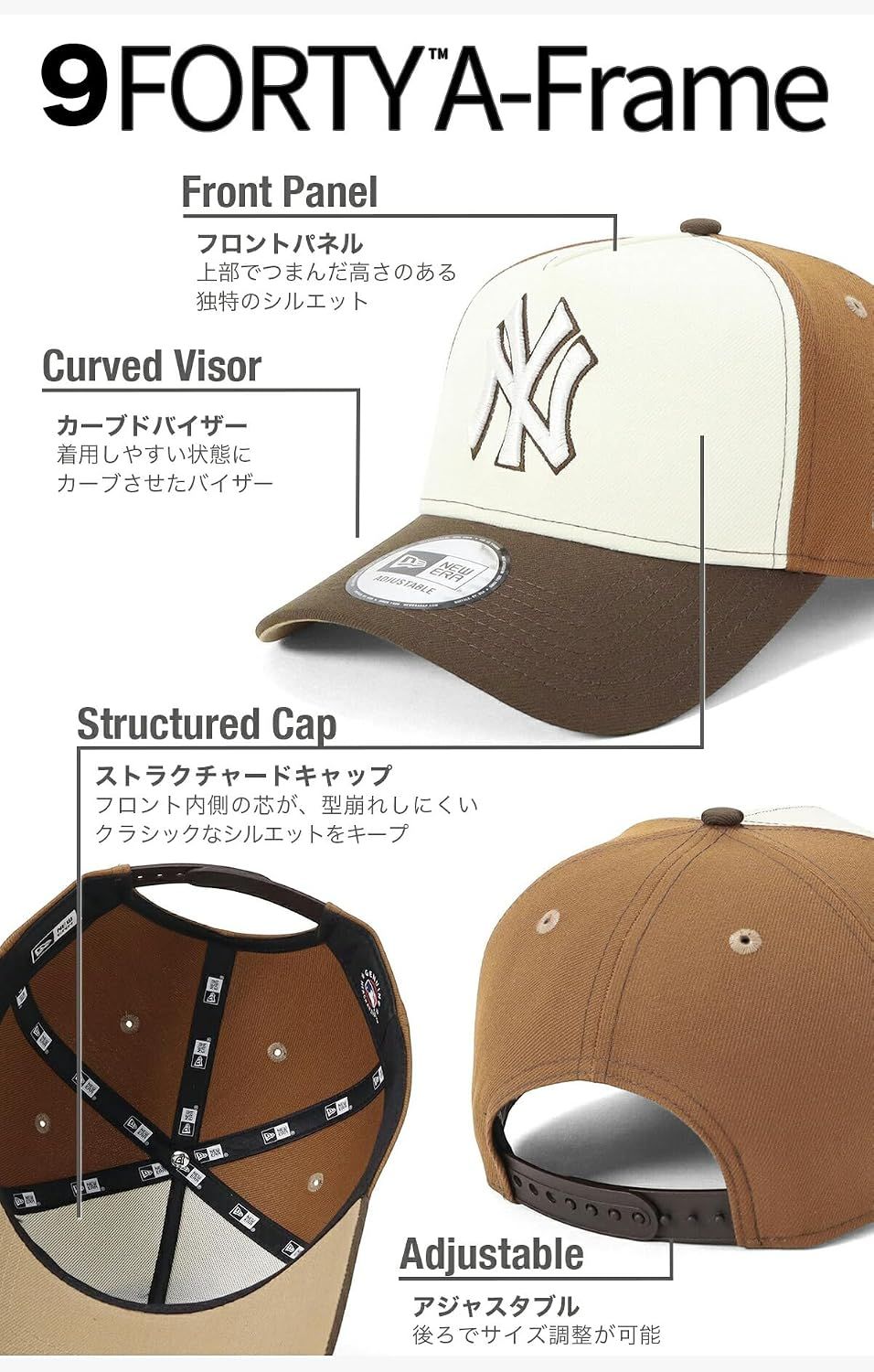 NEWERA ニューエラ 9FORTY A-FRAME ツートーン MLB ONSPOTZ別注