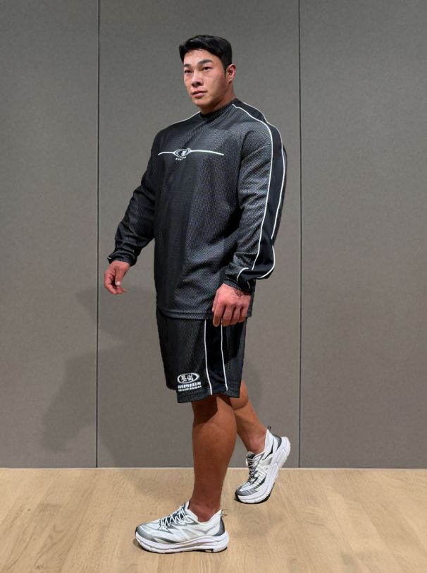 (新品/完売) 圧倒バウンダリー メッシュ 長袖 L ボランテ