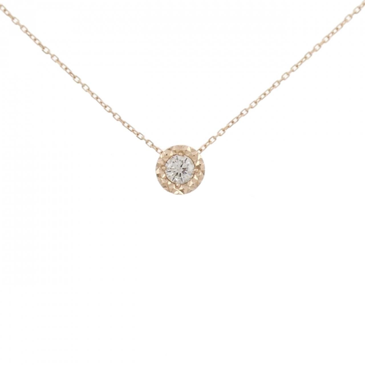 K10PG ダイヤモンド ネックレス 0.08CT