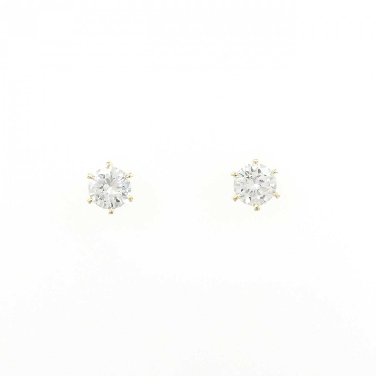 【リメイク】K18YG/ST ダイヤモンド ピアス 0.303CT 0.320CT H VS1-2 VG-GOOD 88,330円