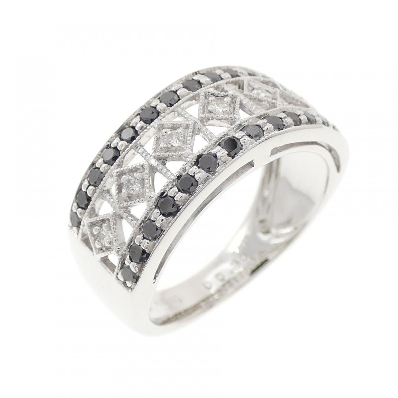 K18WG ダイヤモンド リング 0.35CT