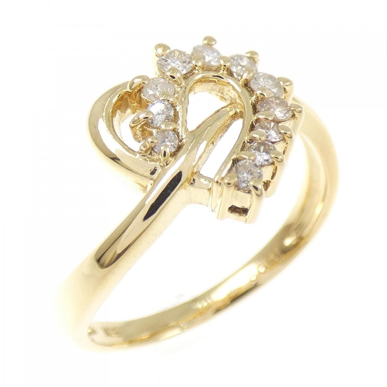 K18YG ダイヤモンド リング 0.20CT