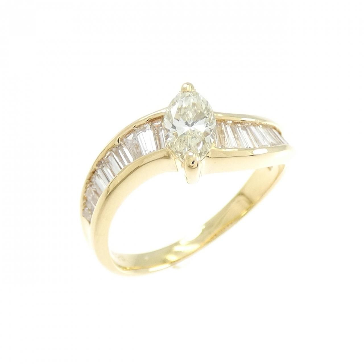 K18YG ダイヤモンド リング 0.30CT