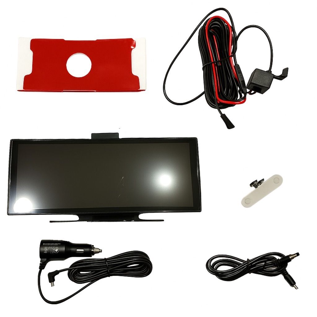 最新10.26インチ 4K ドライブレコーダー 前後カメラCarPlay Android