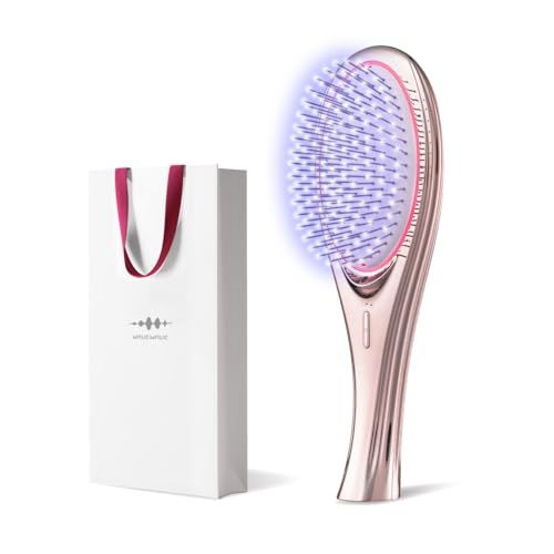 「ひるおび」にて紹介 wavewave ems ヘアブラシ イオンケア 赤色LED サラサラ髪 クッションブラシ くし 誕生日 女性 妻 彼女 プレゼント (ピンクゴールド, ギフト用)pms 4e352f0a 10,023円