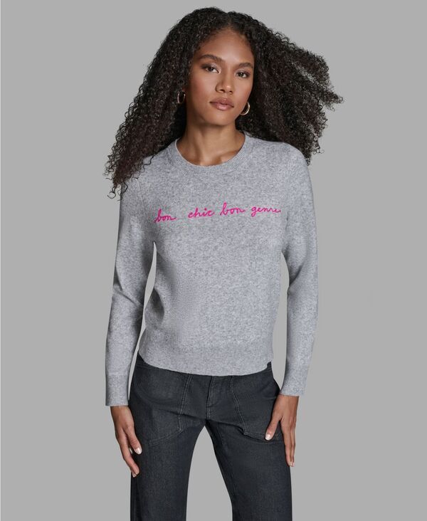 ビーシビージー レディース アウター ニット・セーター BCBG Womens Bon Chic Genre Long Sleeve Sweater Grey Heather Mutli グレー 6,920円