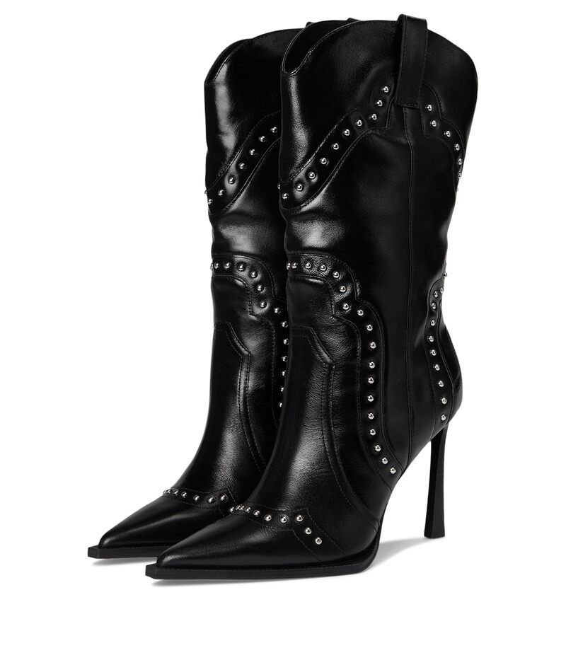 スティーブ マデン レディース トップス シャツ Steve Madden Kylar Black Leather ブラック