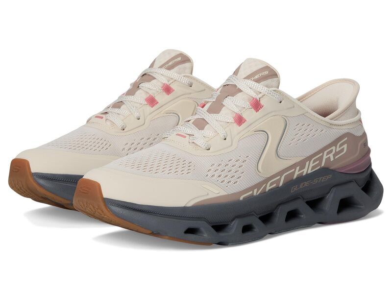 スケッチャーズ レディース シューズ スニーカー SKECHERS Glide Step Altus Hands Free Slip Ins Natural Grey グレー