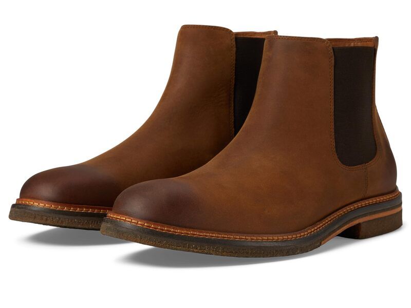 ジョンストンアンドマーフィー メンズ シューズ ブーツ・レインブーツ チェルシーブーツ チェルシー Johnston Murphy Calder Chelsea Boots Brown Oiled F