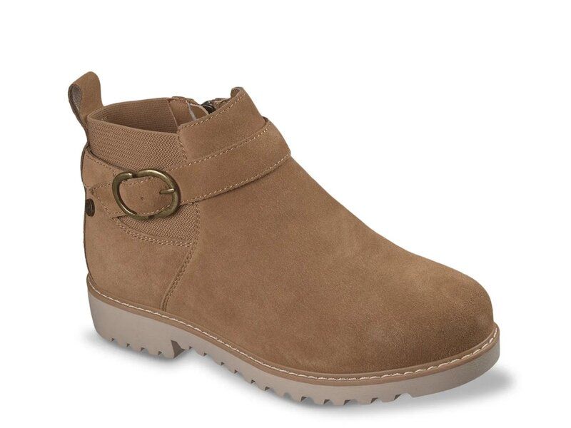 スケッチャーズ レディース シューズ ブーツ・レインブーツ Skechers Arch Fit Marlie Flirty Vibes Bootie Tan タン