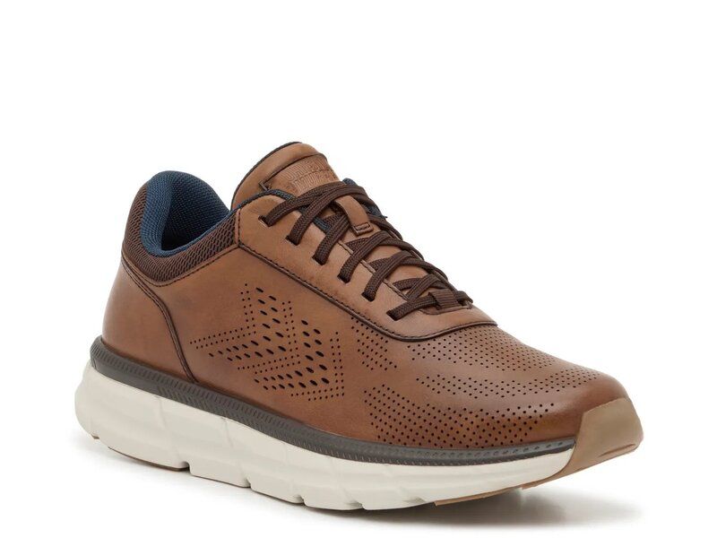 ジョンストンアンドマーフィー メンズ シューズ オックスフォード Johnston Murphy Hasting UThroat Perforated Oxford Cognac